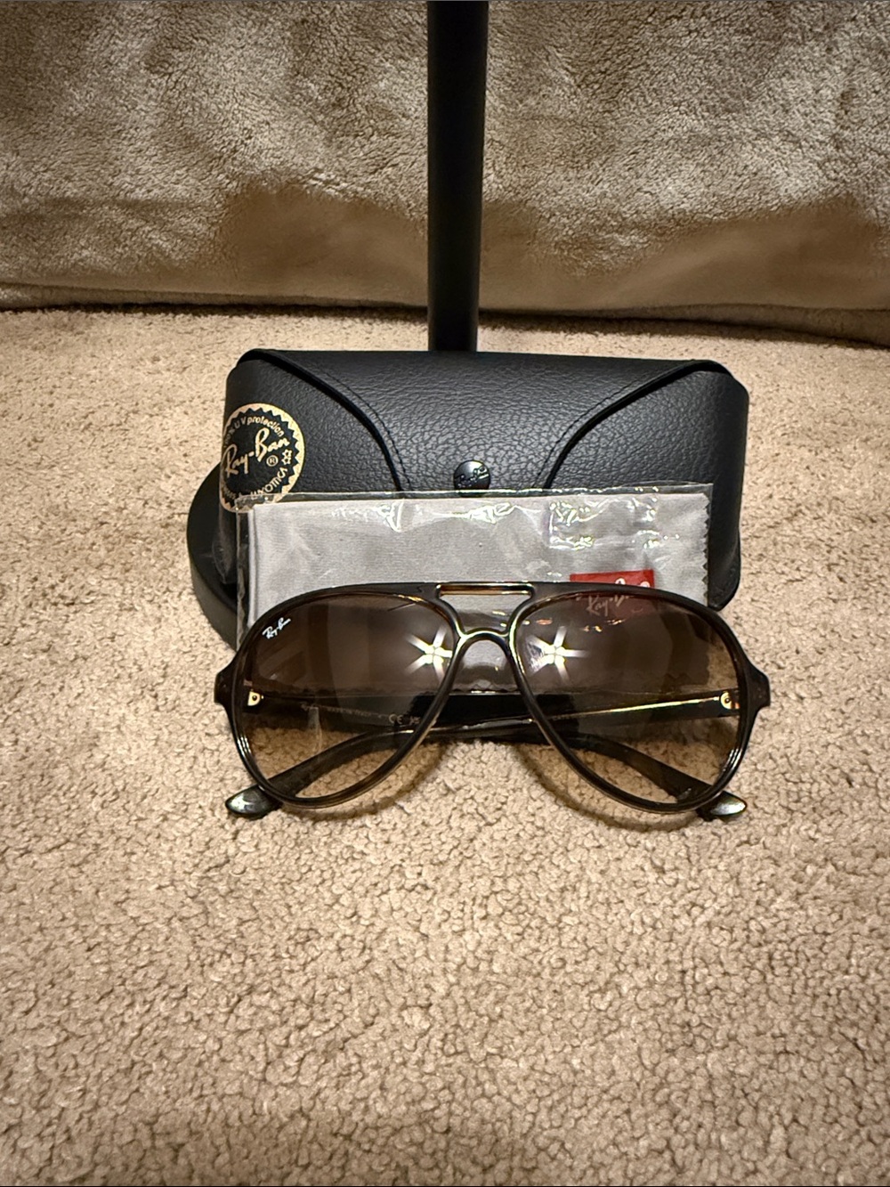 Ray-Ban RB4125 59-13 Aviator Sunglasses - Matte Havana 710/51 140 2N